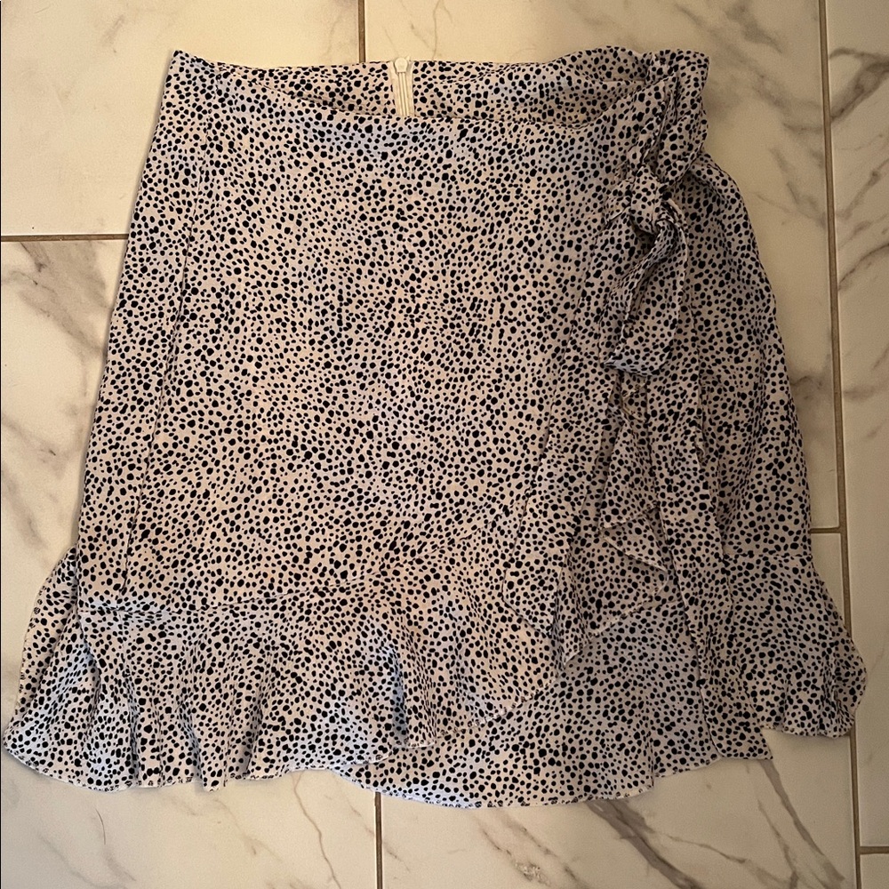 Polka Dot Wrap Skirt